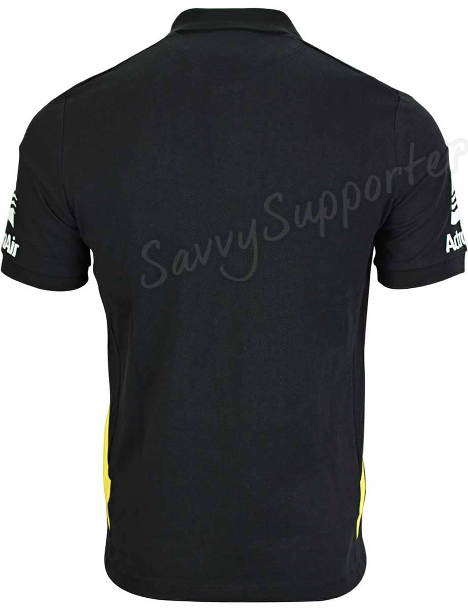 Parramatta Eels 2023 NRL Mens Black Travel Pique Polo Shirt - Image 4