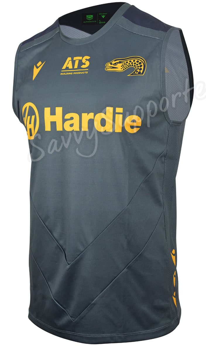 Parramatta Eels 2025 Mens NRL Grey Training Singlet - Image 2