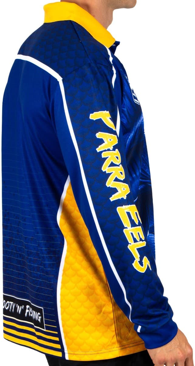 Parramatta Eels NRL Mens Barracuda Fishing Shirt - Image 3