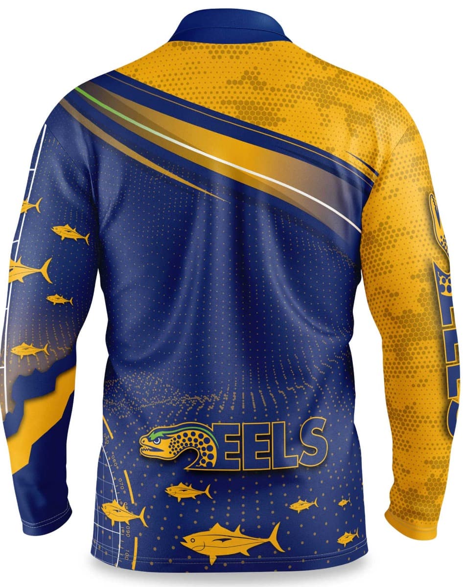 Parramatta Eels NRL Mens 'Fishfinder' Fishing Shirt - Image 2