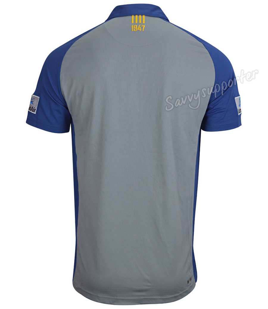 Parramatta Eels NRL Mens Mid Grey Media Polo Shirt - Image 4