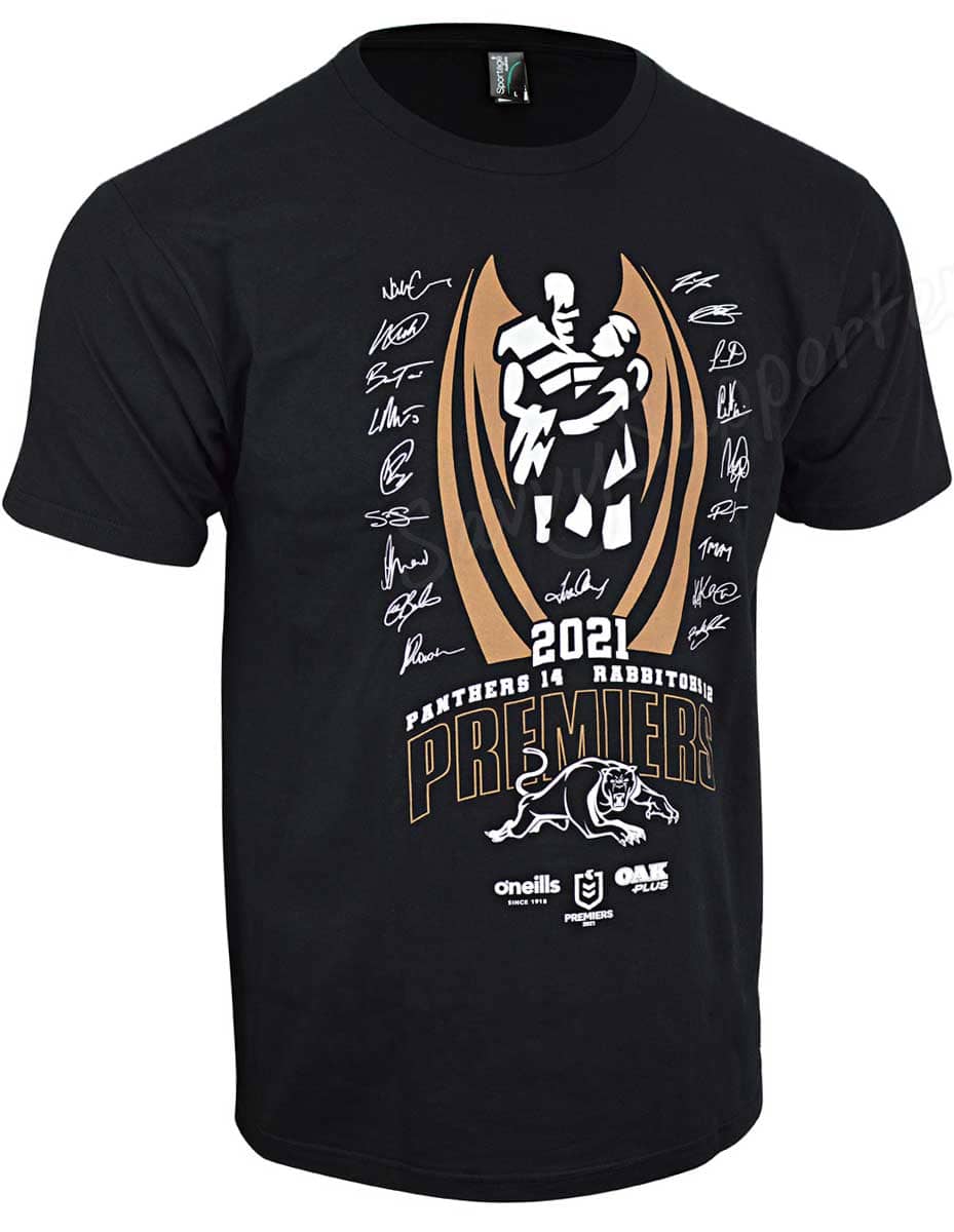 Penrith Panthers 2021 NRL Oneills Premiers Tee - Image 2