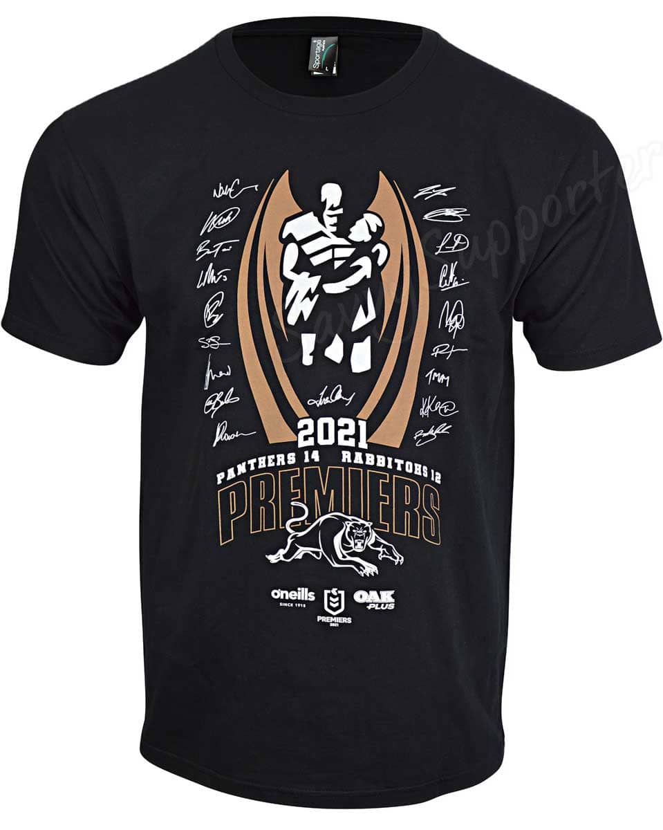Penrith Panthers 2021 NRL Oneills Premiers Tee - Image 3