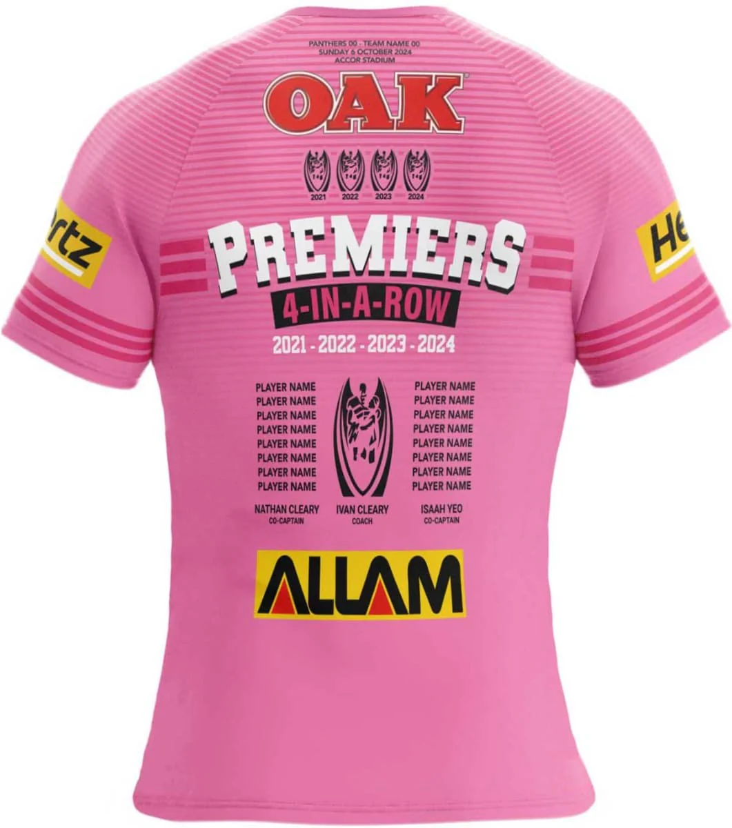 Penrith Panthers 2024 NRL Ladies Four Peat Premiers Jersey
