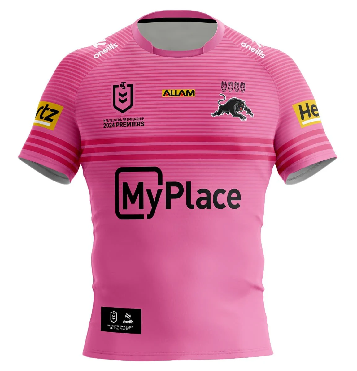 Penrith Panthers 2024 NRL Mens Four Peat Premiers Jersey - Image 2