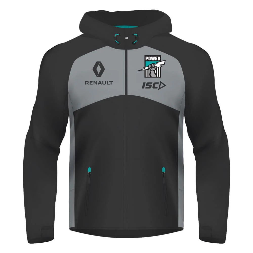 Port Adelaide Power AFL Workout Hoody Jacket - Image 13