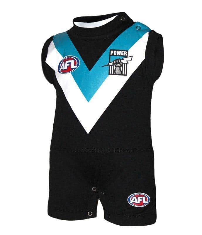 Port Adelaide Power AFL Toddler Short Footysuit - Image 3