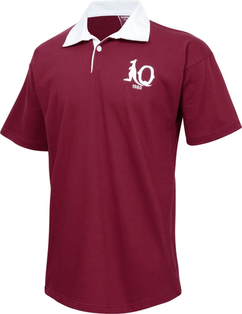 QLD Maroons State of Origin 1980 NRL Mens Retro Jersey