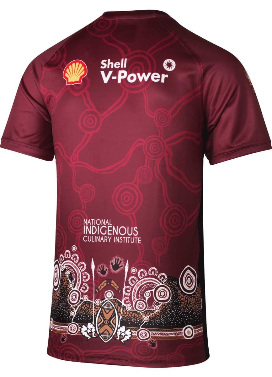 QLD Maroons State of Origin Mens Indigenous Training Jersey - Image 2