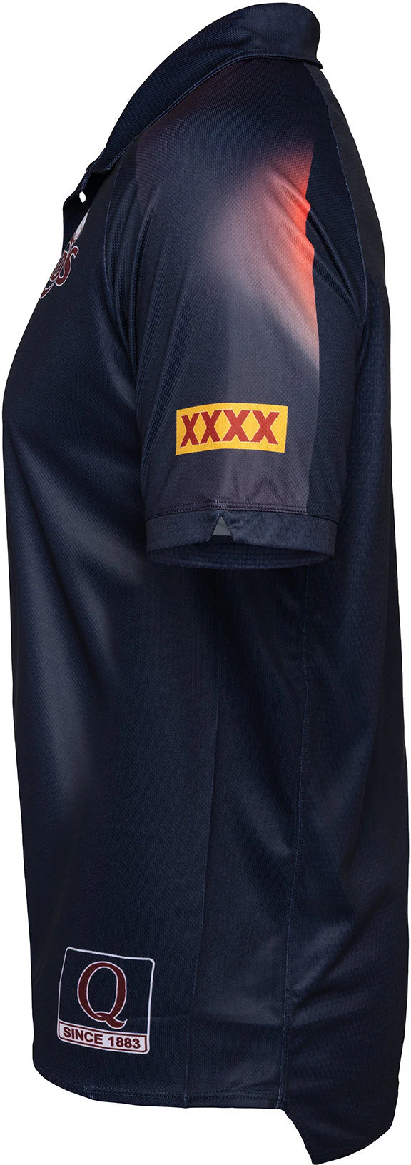 Queensland Reds 2026 Rugby Union Mens Navy Media Polo Shirt - Image 3