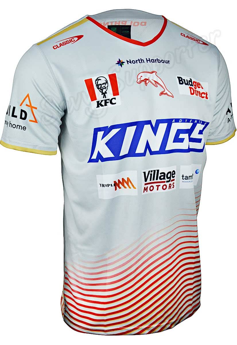 Redcliffe Dolphins 2024 NRL Mens Coaches Shirt - Image 2