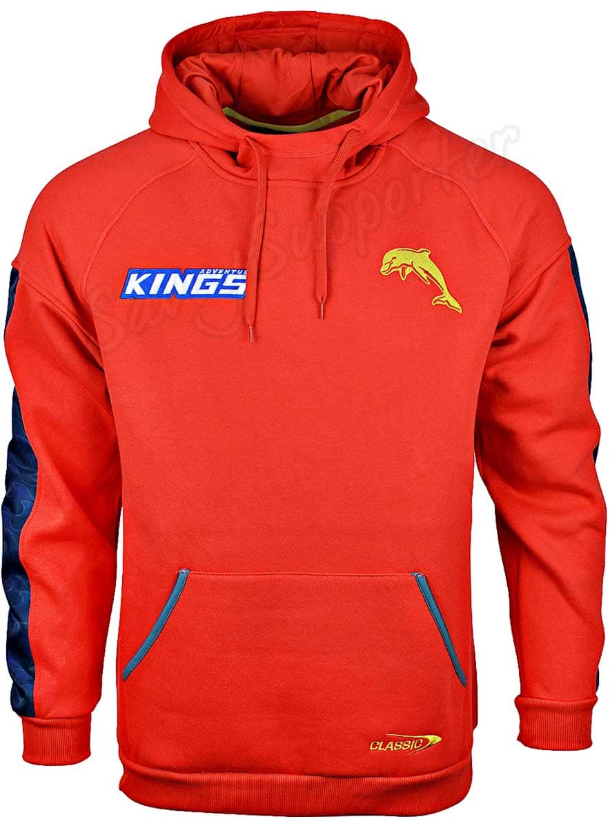 Redcliffe Dolphins 2024 NRL Mens Players Hoody - Image 3