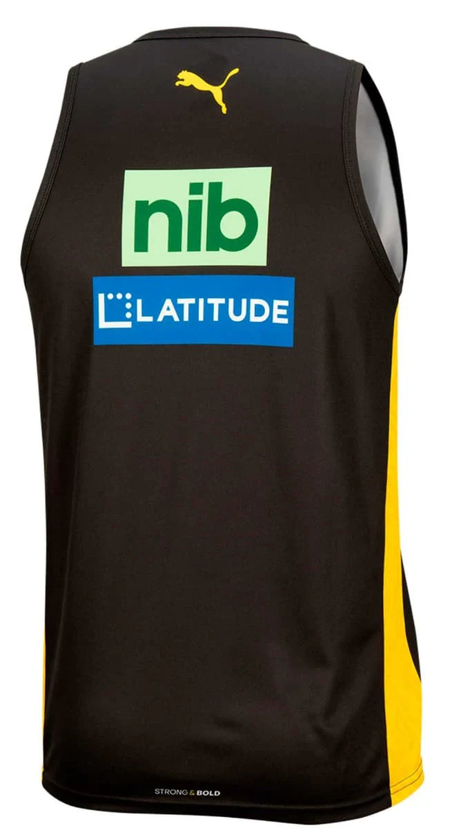 Richmond Tigers AFL Mens Training Singlet - Image 2