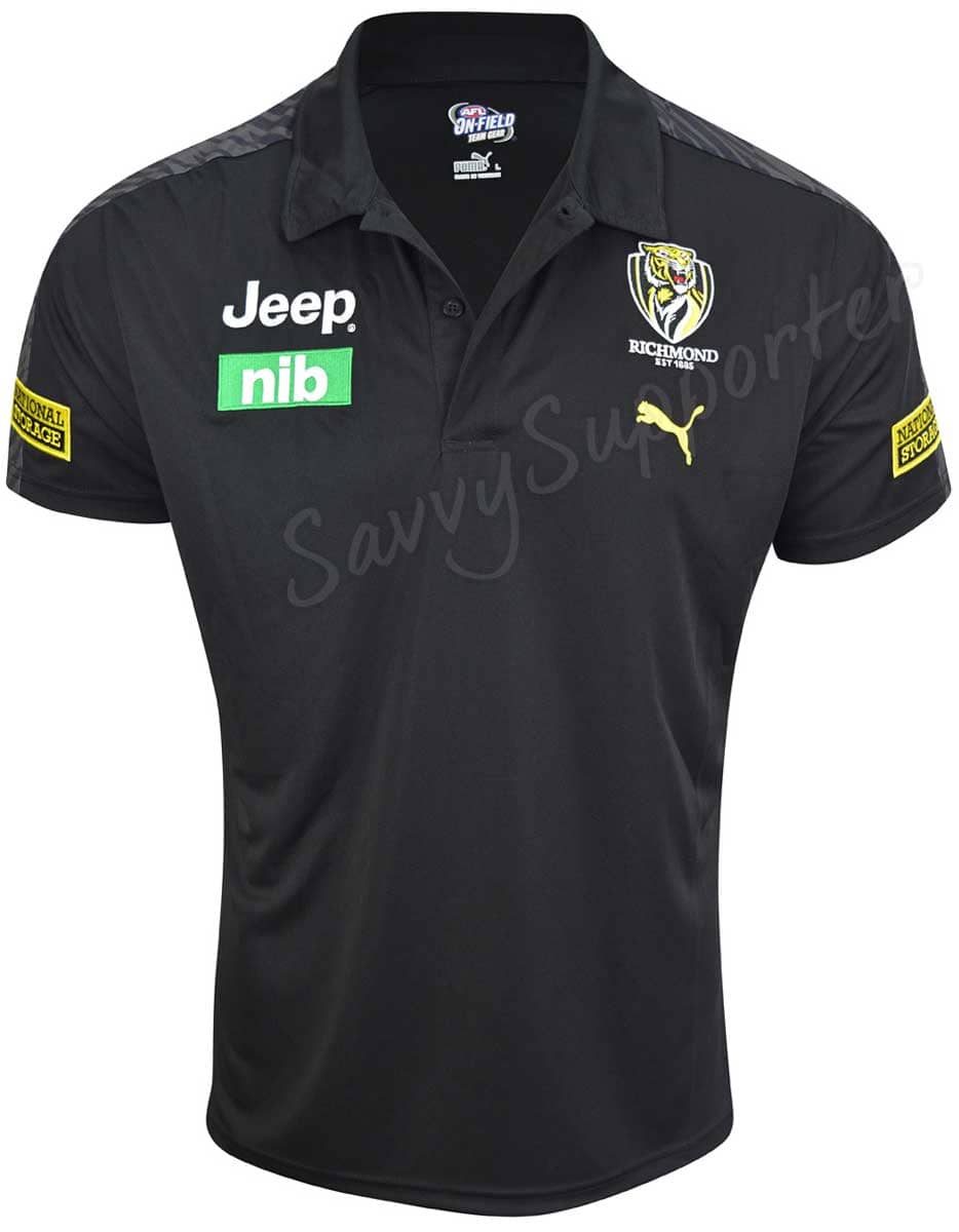 Richmond Tigers AFL Puma Team Polo Shirt - Image 3