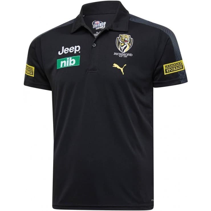 Richmond Tigers AFL Puma Team Polo Shirt - Image 5