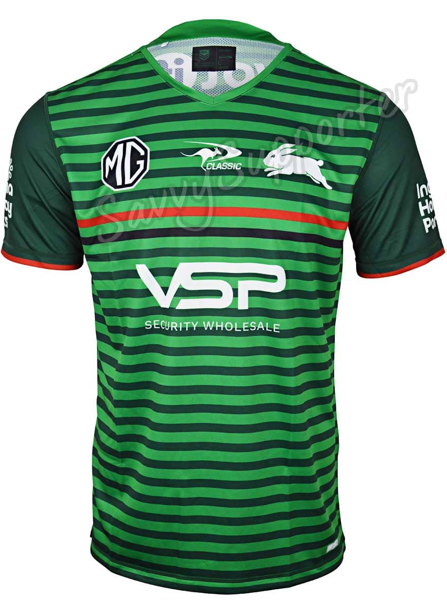 South Sydney Rabbitohs 2024 NRL Mens Green Training Shirt - Image 2