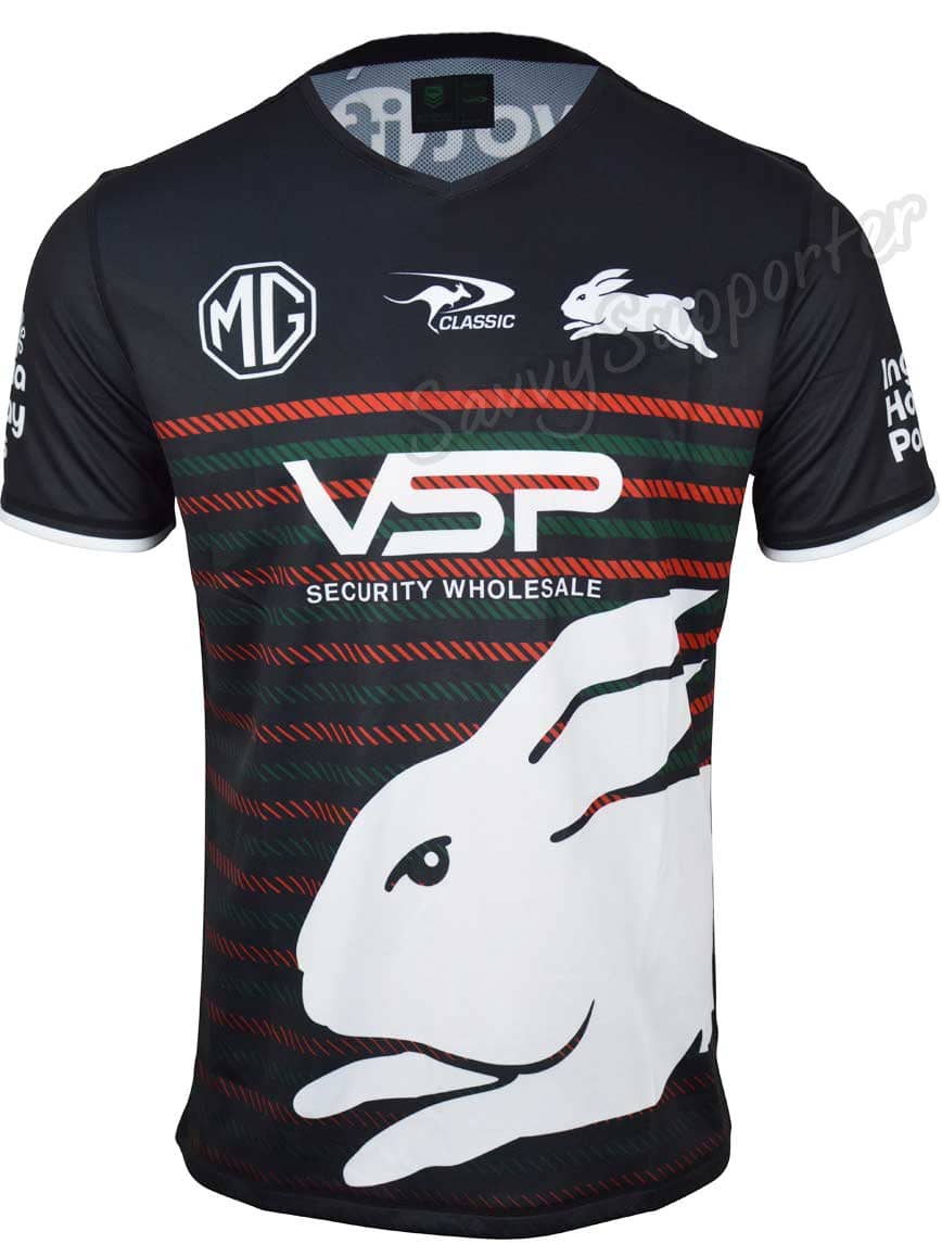 South Sydney Rabbitohs NRL Mens Warm Up Shirt - Image 2
