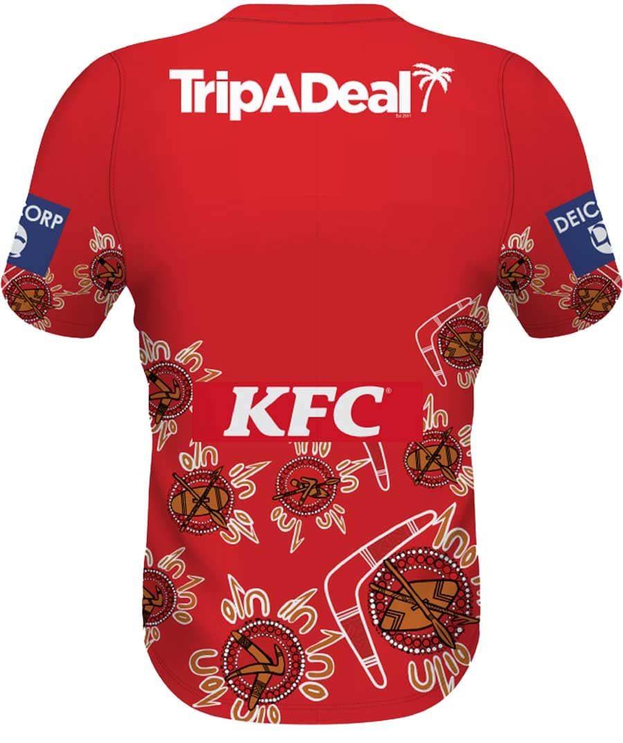 St George Dragons 2023 NRL Mens Indigenous Training Shirt - Image 2