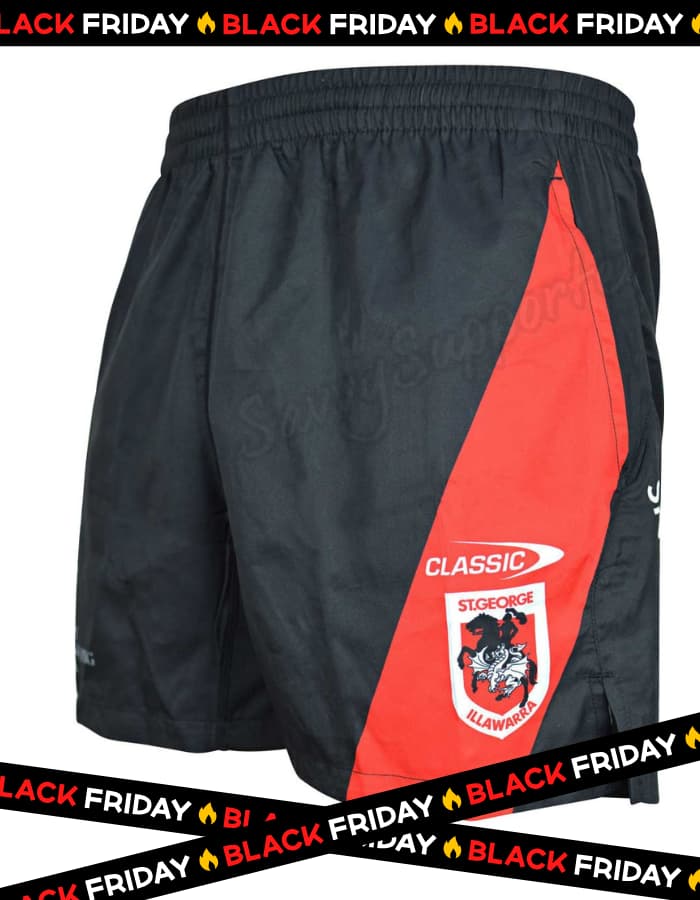 St George Dragons NRL Mens Training Shorts - Image 4