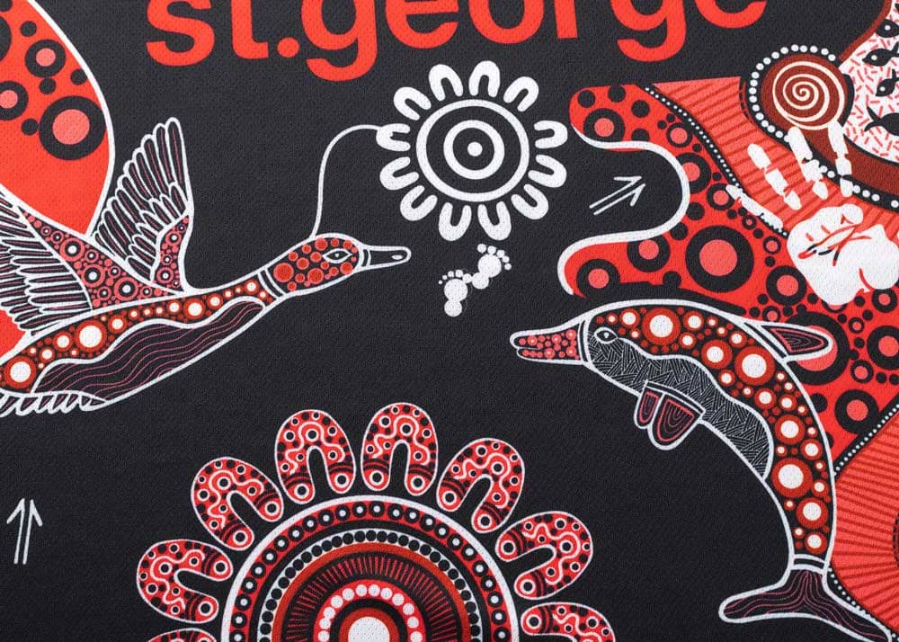 St George Dragons 2024 NRL Mens Indigenous Training Shirt - Image 2