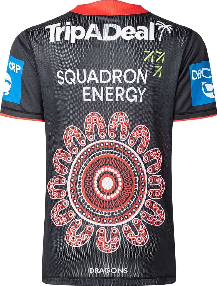 St George Dragons 2024 NRL Mens Indigenous Training Shirt - Image 5