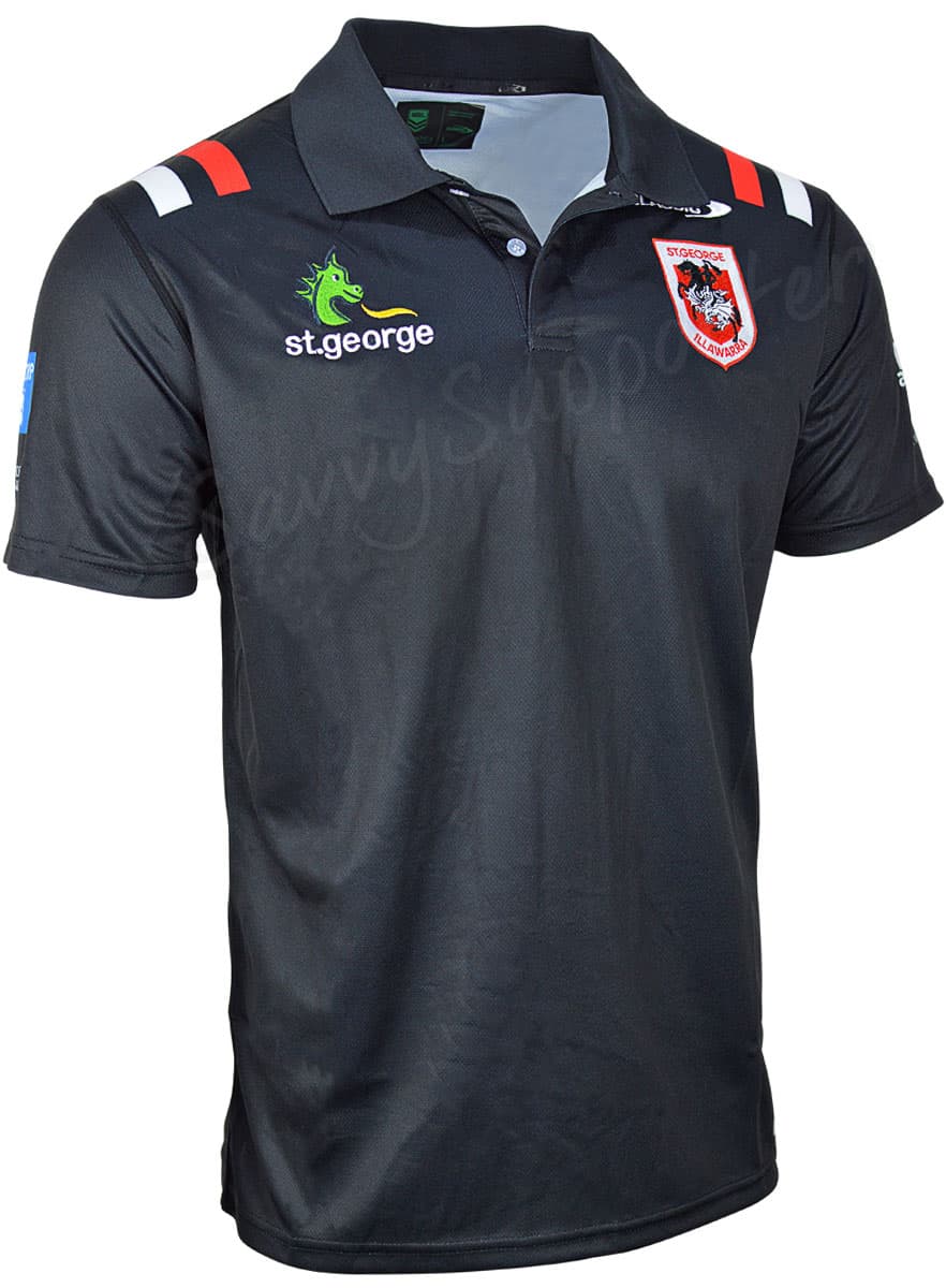 St George Dragons 2024 NRL Mens Media Polo Shirt - Image 3