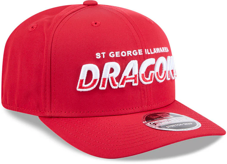 St George Dragons 2026 NRL 9SEVENTY New Era Split Script Cap - Image 2