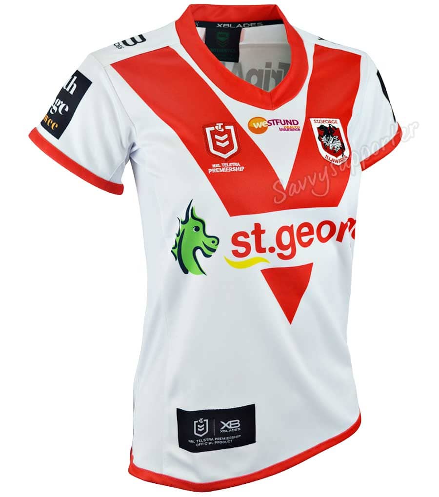 St George Dragons Ladies NRL Home Jersey - Image 2