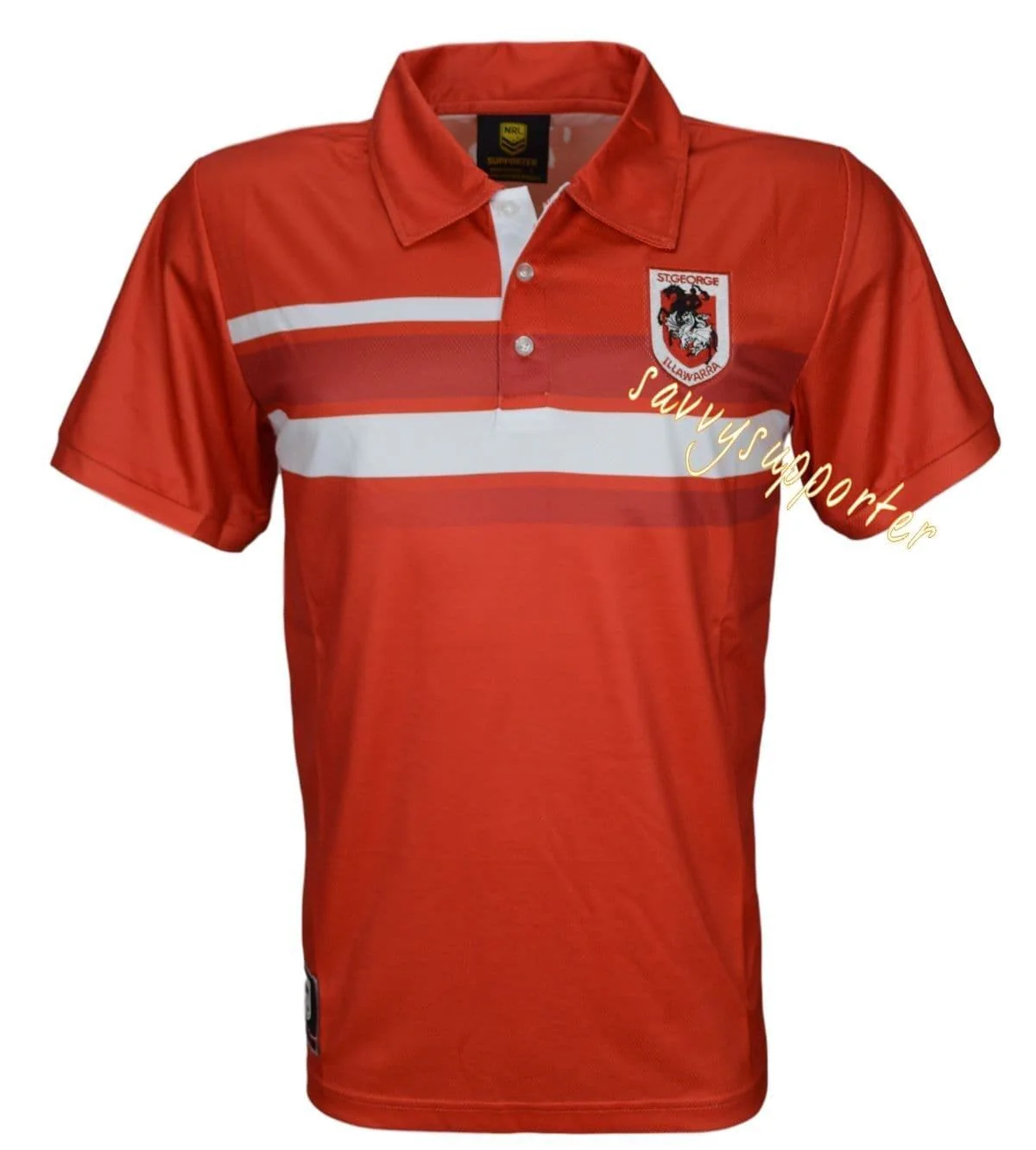St George Dragons NRL Mens Sublimated Polo Shirt - Image 9