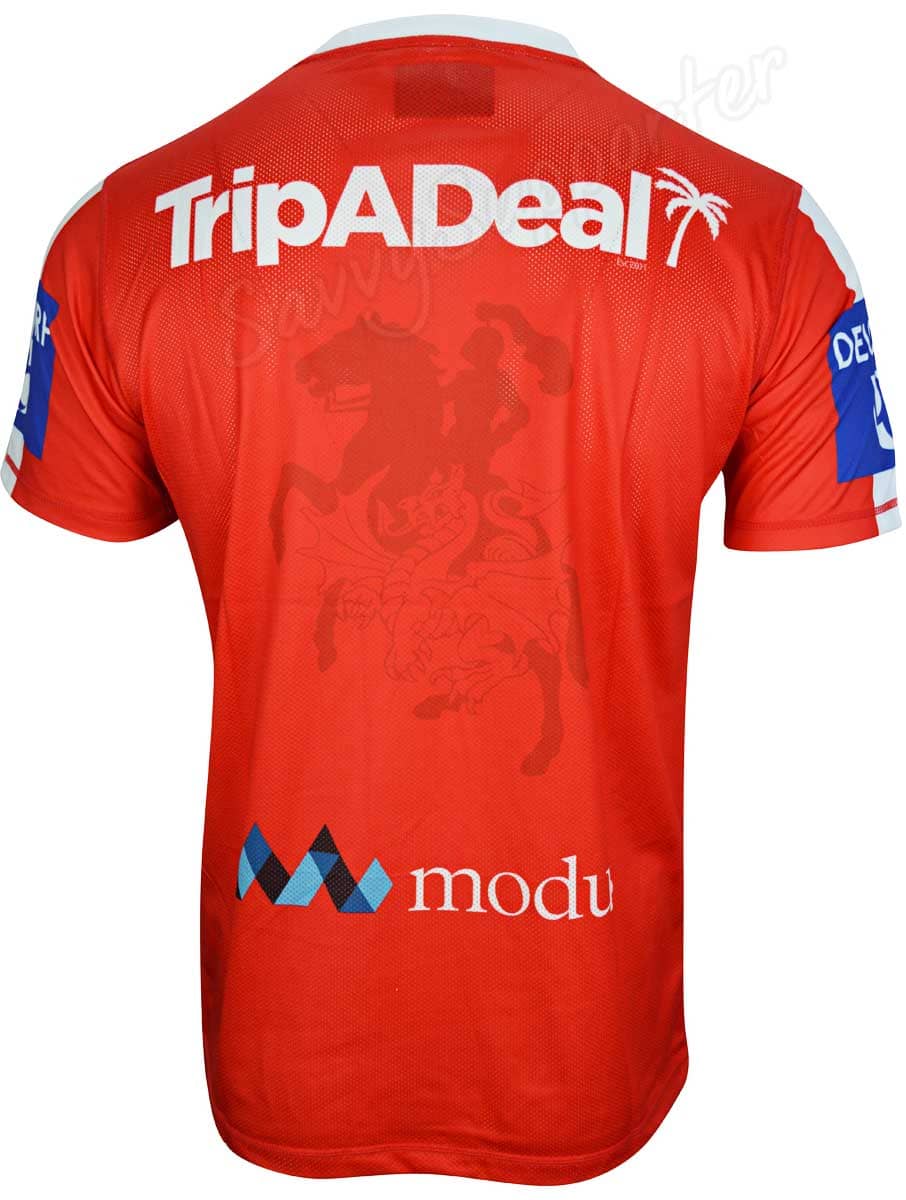 St George Dragons NRL Mens Red / White Training Shirt - Image 4