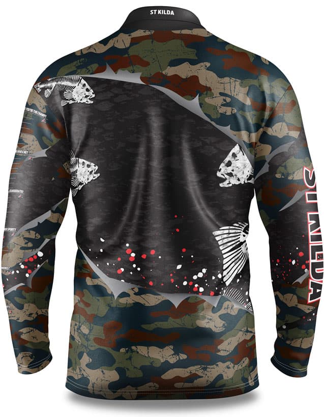 St Kilda Saints AFL Fishing 'Skeletor' Shirt - Image 2