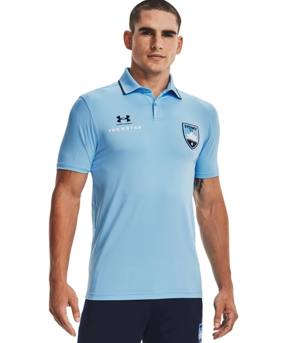 Sydney FC Under Armour Mens Club Polo Shirt - Image 3