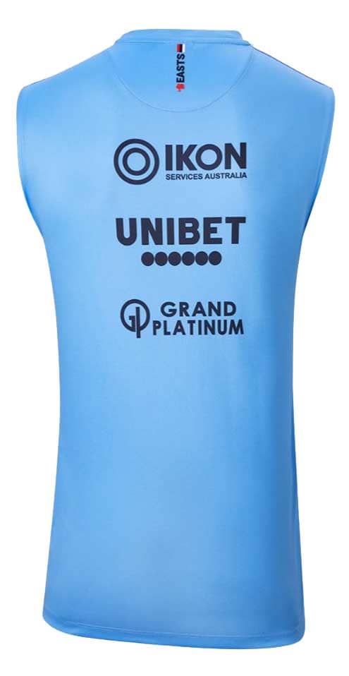 Sydney Roosters NRL Mens Blue Training Singlet - Image 2