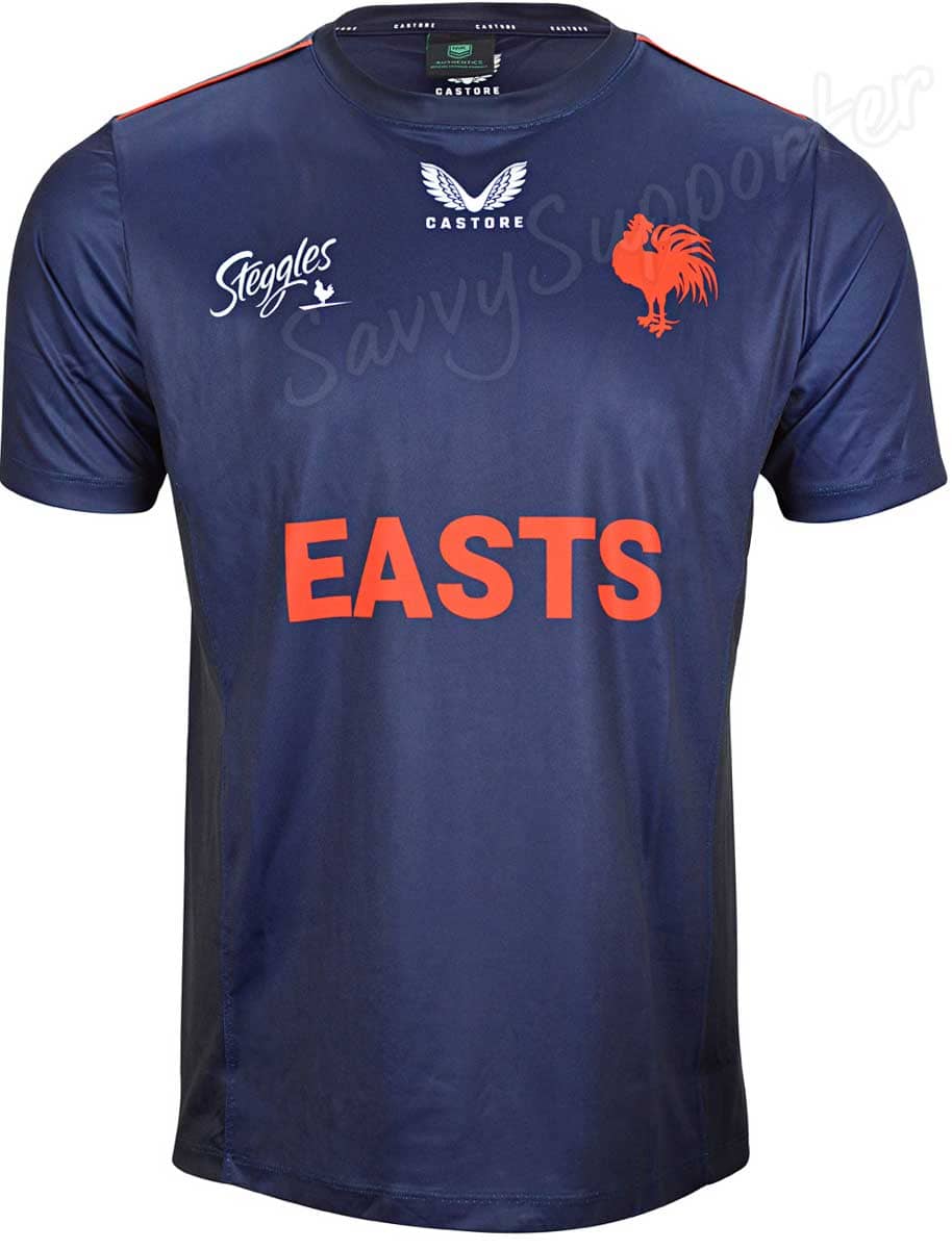 Sydney Roosters NRL Mens Warm Up Tee - Image 2