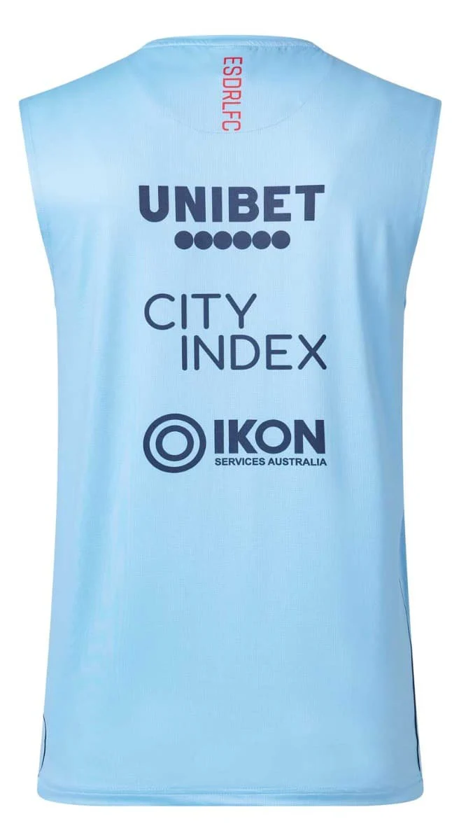 Sydney Roosters 2023 NRL Mens Blue Training Singlet - Image 2