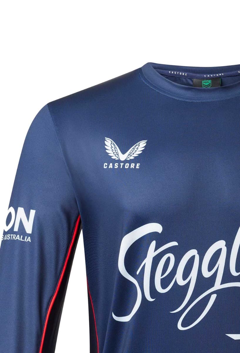 Sydney Roosters 2023 NRL Mens Long Sleeve Training Shirt - Image 4