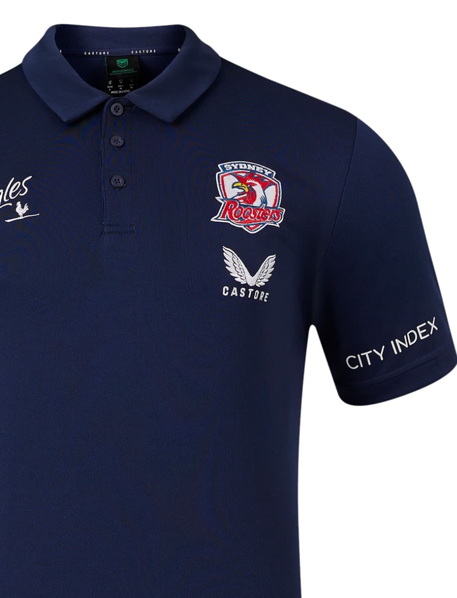Sydney Roosters 2024 NRL Mens Media Polo Shirt - Image 2