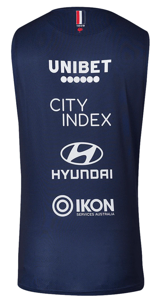 Sydney Roosters 2024 NRL Mens Navy Training Singlet - Image 2