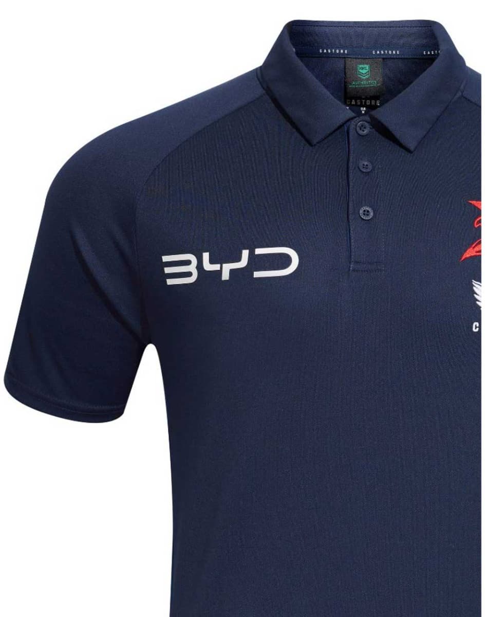 Sydney Roosters 2025 NRL Mens Players Polo Shirt - Image 3