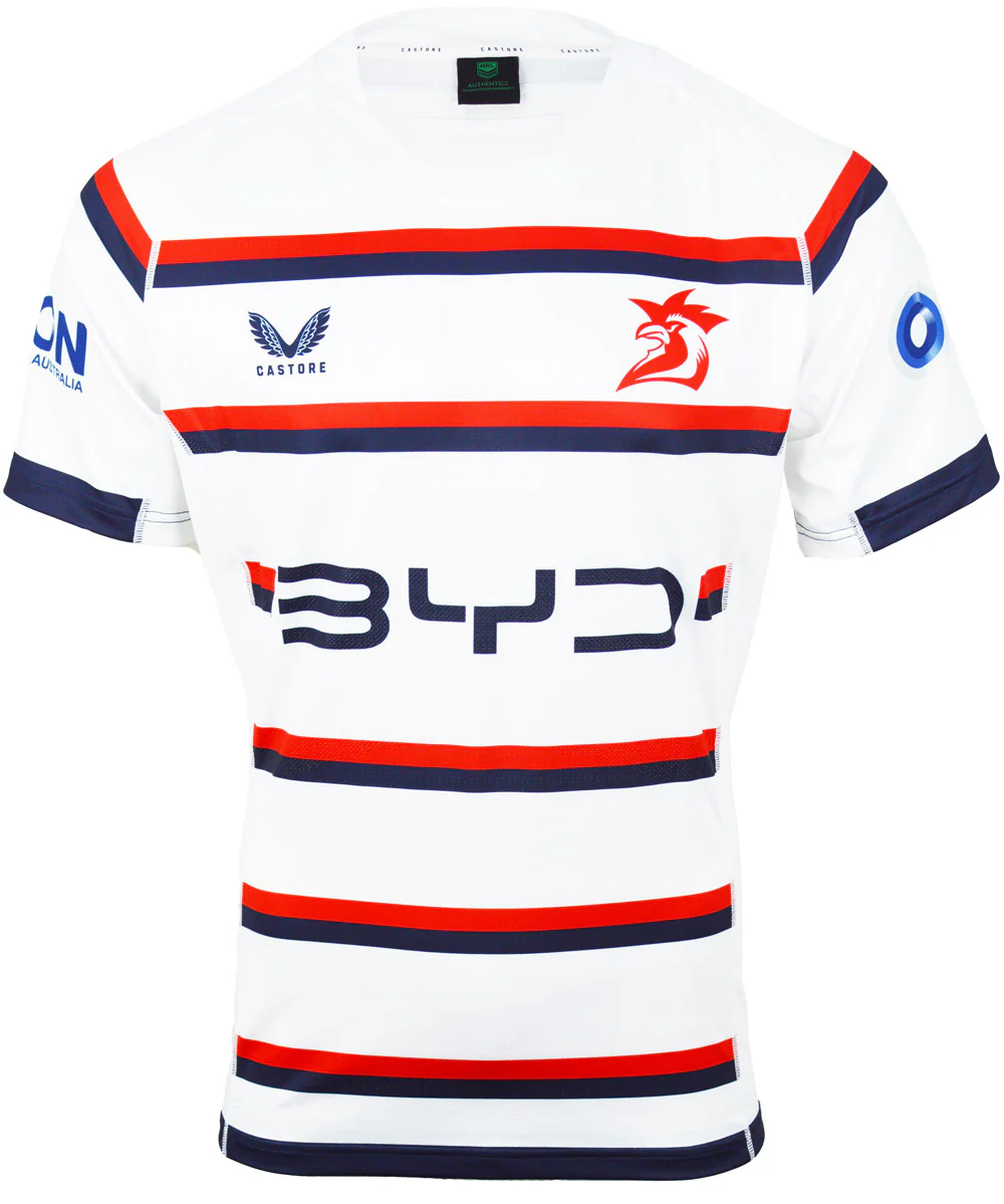 Sydney Roosters 2025 NRL Mens White Player Issue Training Jersey with GPS - Image 2