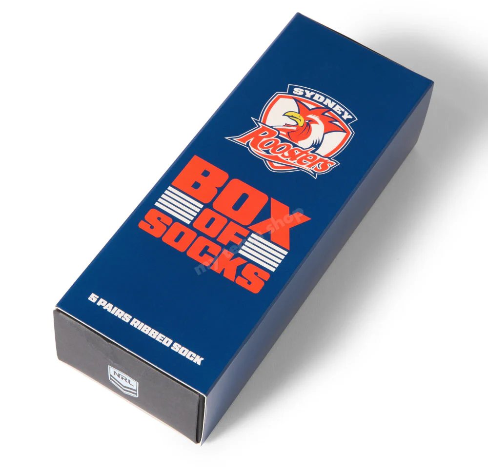 Sydney Roosters 2026 NRL Adults Everyday Box of Socks (5 Pairs) - Image 2