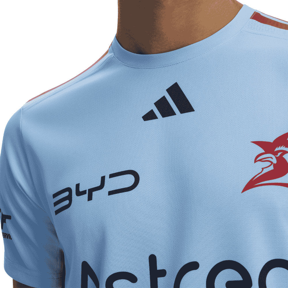Sydney Roosters 2026 NRL Mens Sky Blue Training Shirt - Image 3