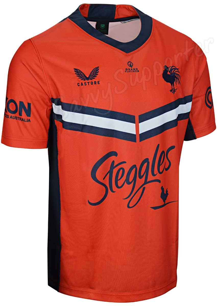 Sydney Roosters NRL Mens Red Training Jersey - Image 2