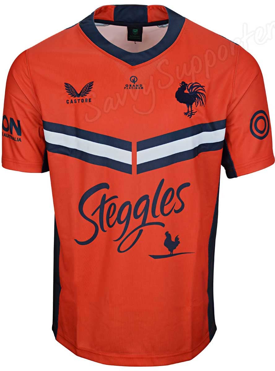 Sydney Roosters NRL Mens Red Training Jersey - Image 3
