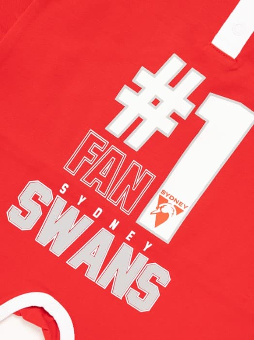 Sydney Swans 2023 AFL Baby Romper - Image 2