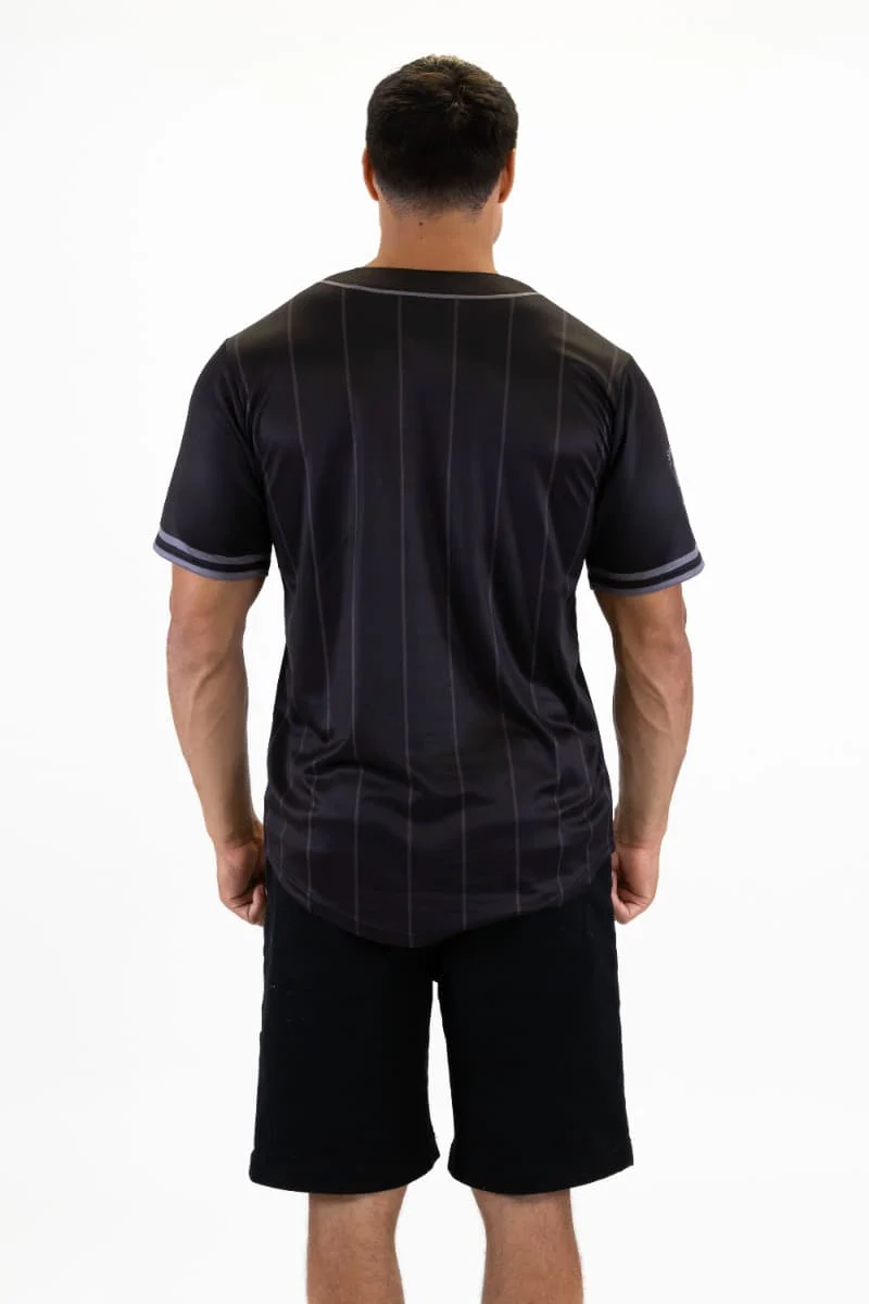 Sydney Swans 2025 AFL Mens Blackout Baseball Shirt - Image 5