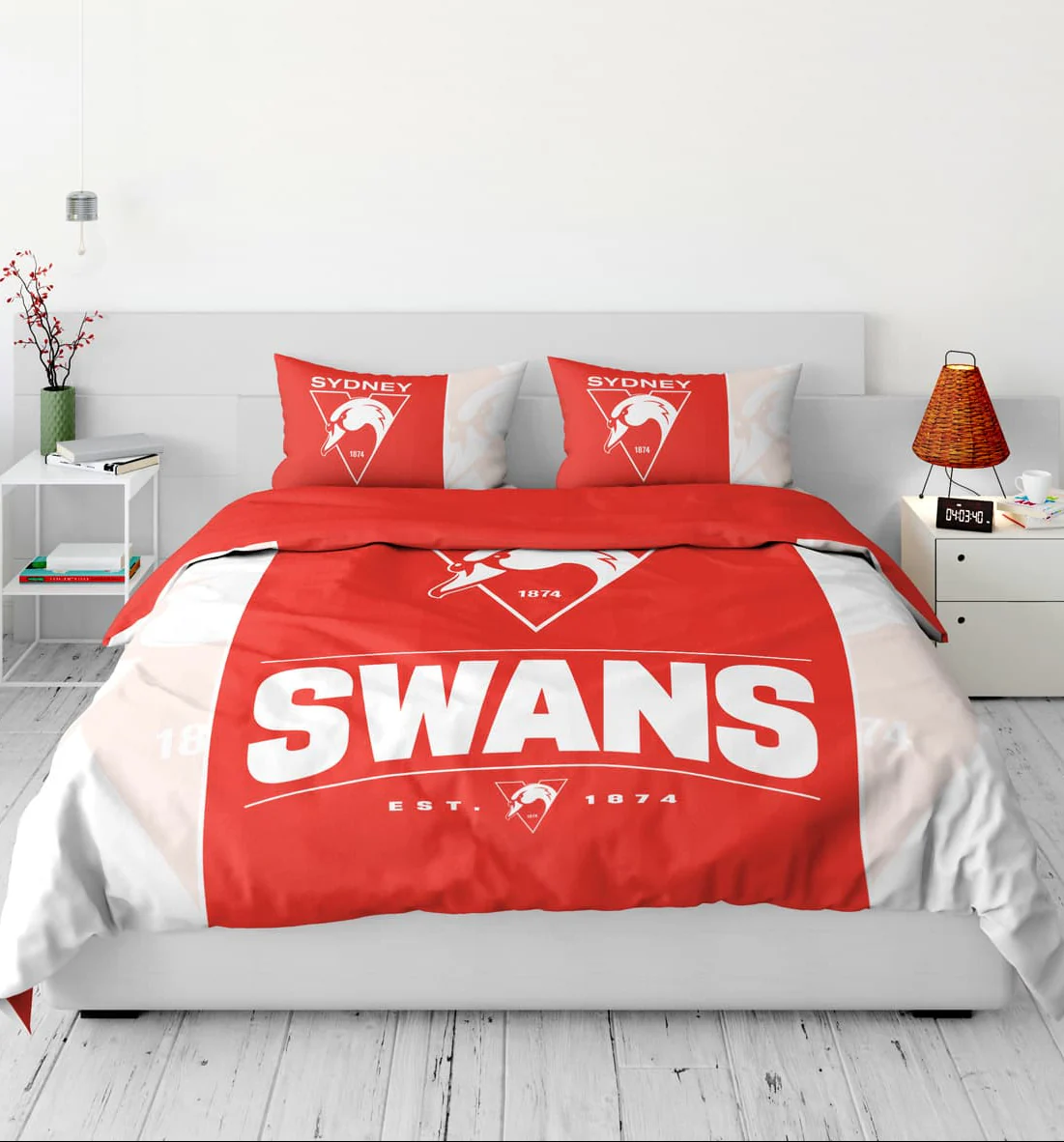 Sydney Swans AFL 2026 Queen Quilt Cover Set