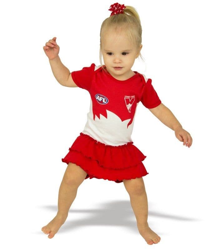 Sydney Swans AFL Girls Baby Footysuit - Image 3