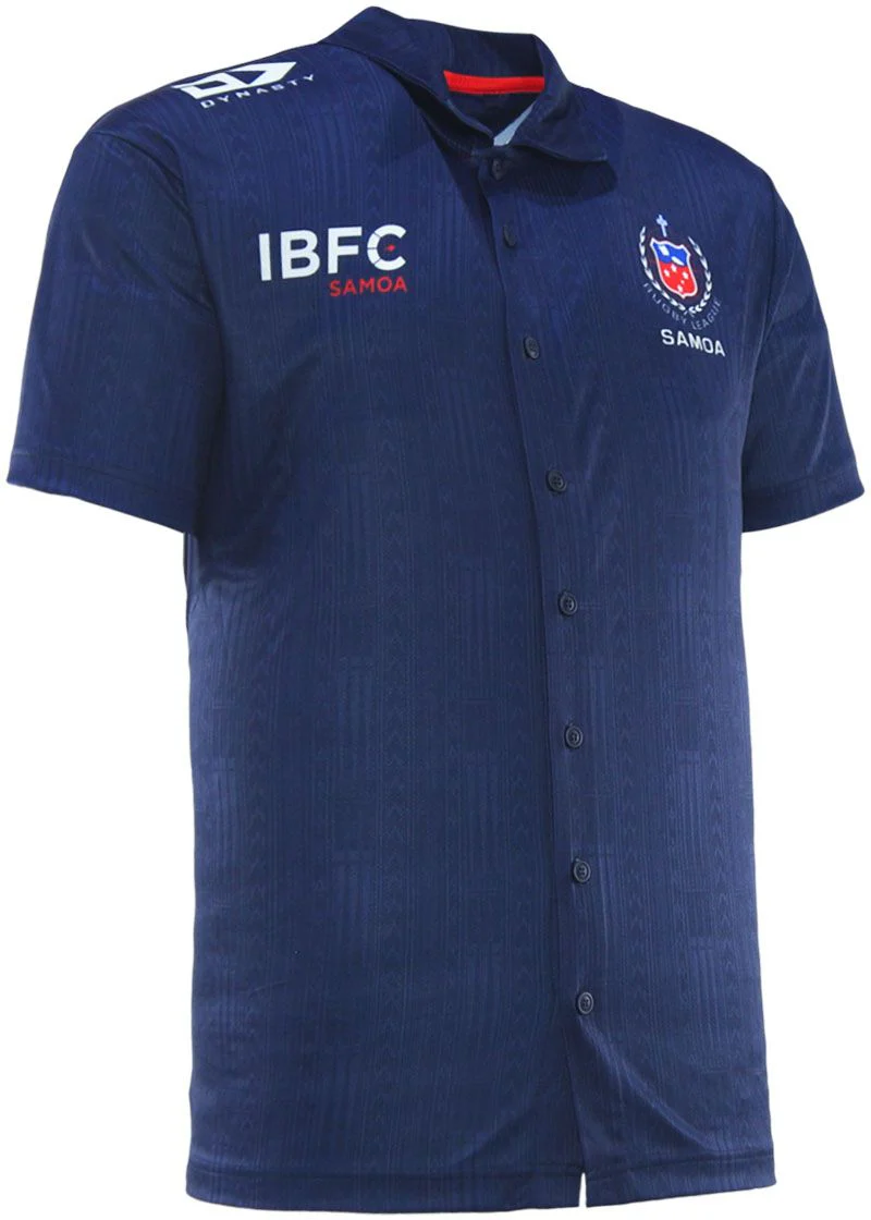 Toa Samoa 2026 NRL Mens Button Up Polo Shirt - Image 4