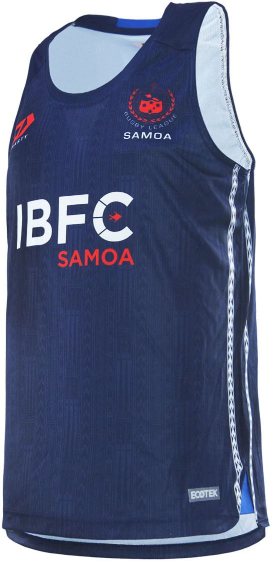 Toa Samoa 2026 NRL Mens Navy Training Singlet - Image 3